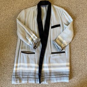 Koza shawl collar robe jacket